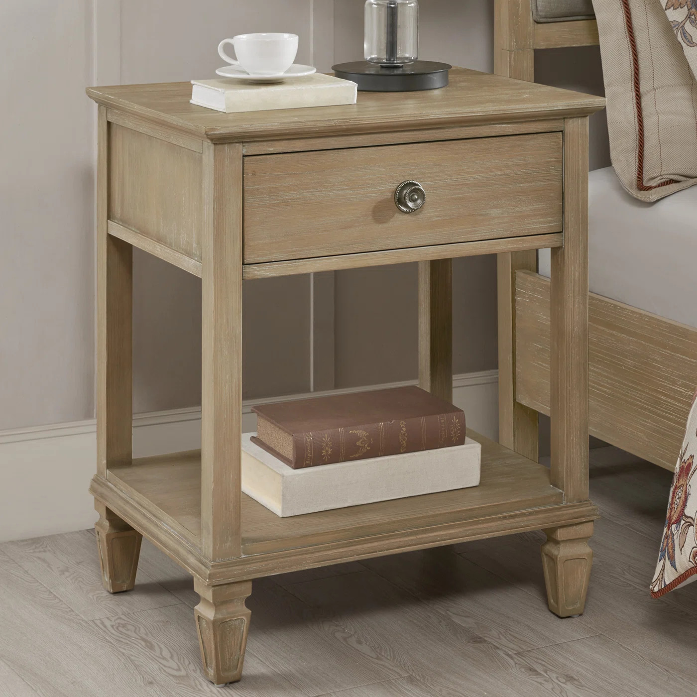 Victoria Bedside 1 Drawer Nightstand | Wayfair North America