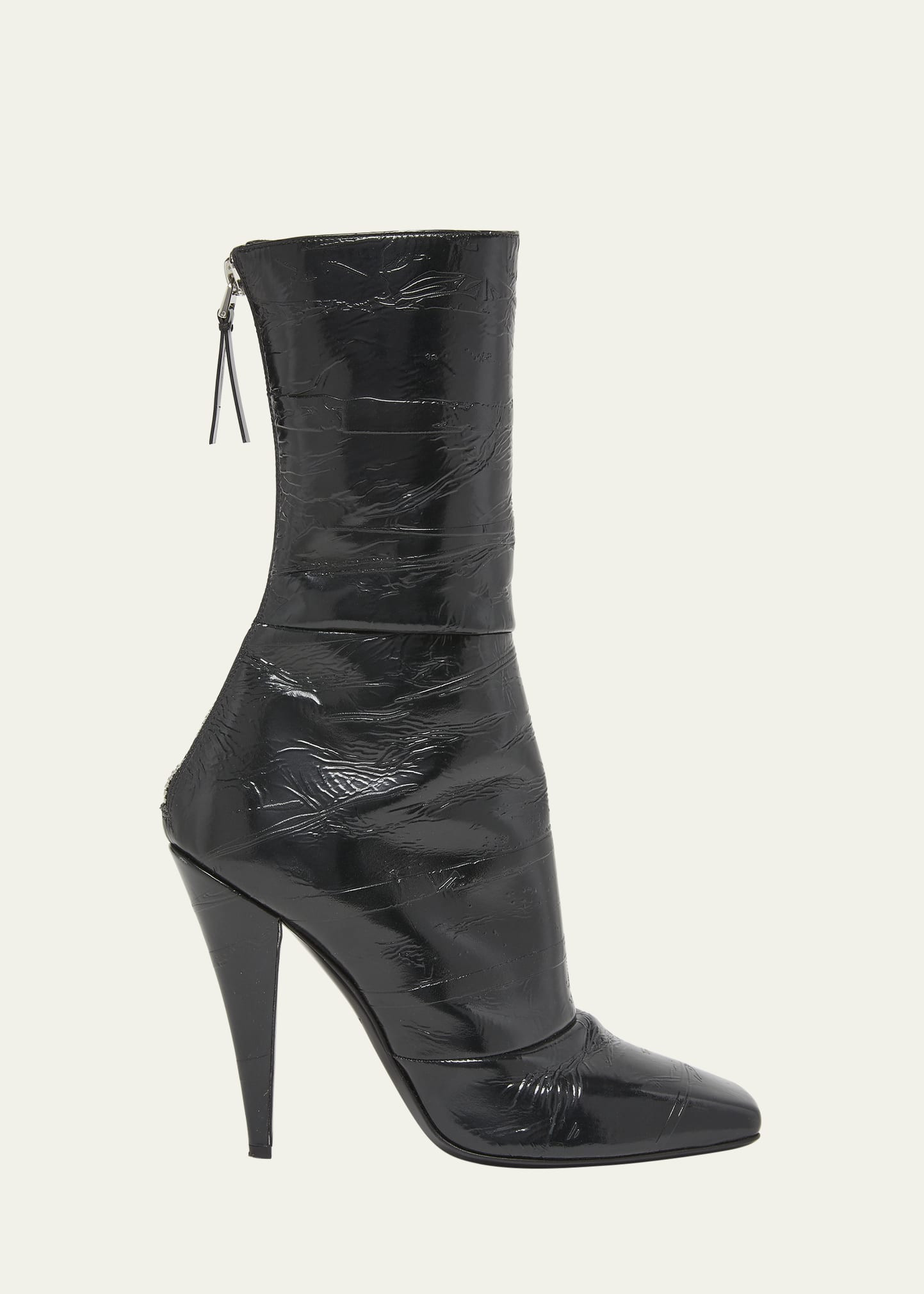 Givenchy Crinkle Leather Ankle Boots | Bergdorf Goodman