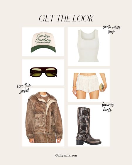 Festival outfit, brown leather jacket, neutral outfit, country concert outfit, stagecoach outfit 

#LTKSeasonal #LTKStyleTip #LTKFestival