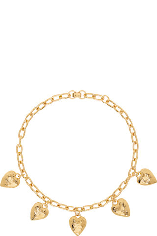 Gold Heart Burn Necklace | SSENSE