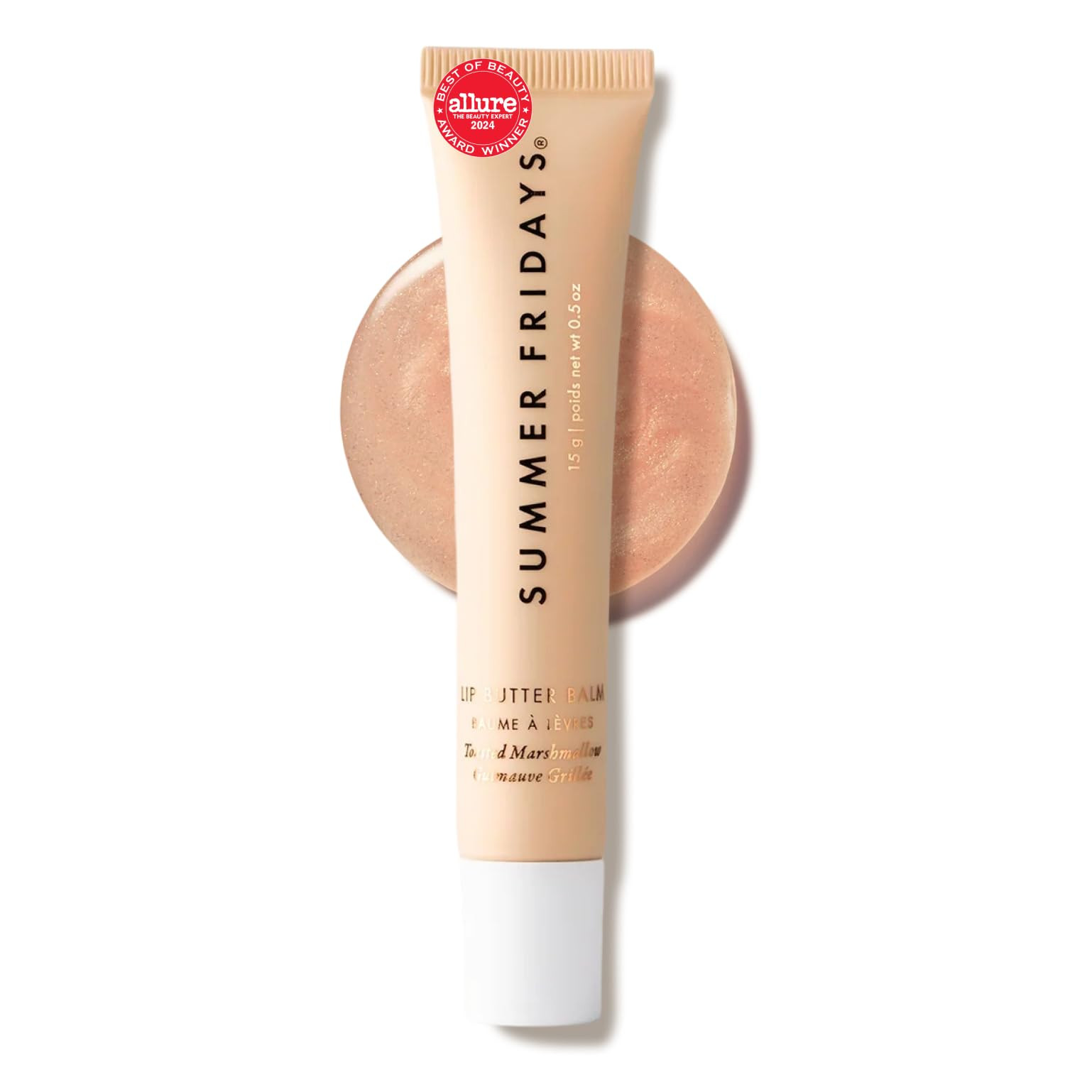 Summer Fridays Lip Butter Balm, Toasted Marshmallow, Vegan (0.5 Oz) | Amazon (US)