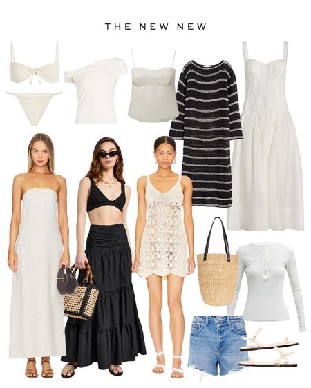 New arrivals I have my eyes on for spring and summer 🤍 I am loving bright whites, casual midi dresses, knitted crochets and woven bags

#LTKstyletip #LTKswim #LTKSeasonal