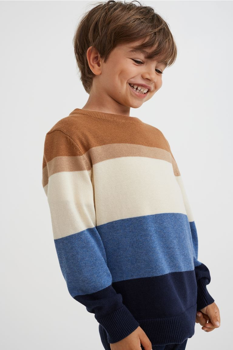 Jacquard-knit Cotton Sweater | H&M (US + CA)
