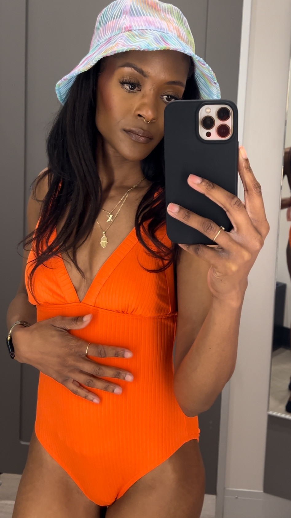 For my mamas or those a little more modest. Love this orange one piece but even more so love it paired with this hat! 

Wearing a size S 🧡

#LTKfindsunder50 #LTKstyletip #LTKswim