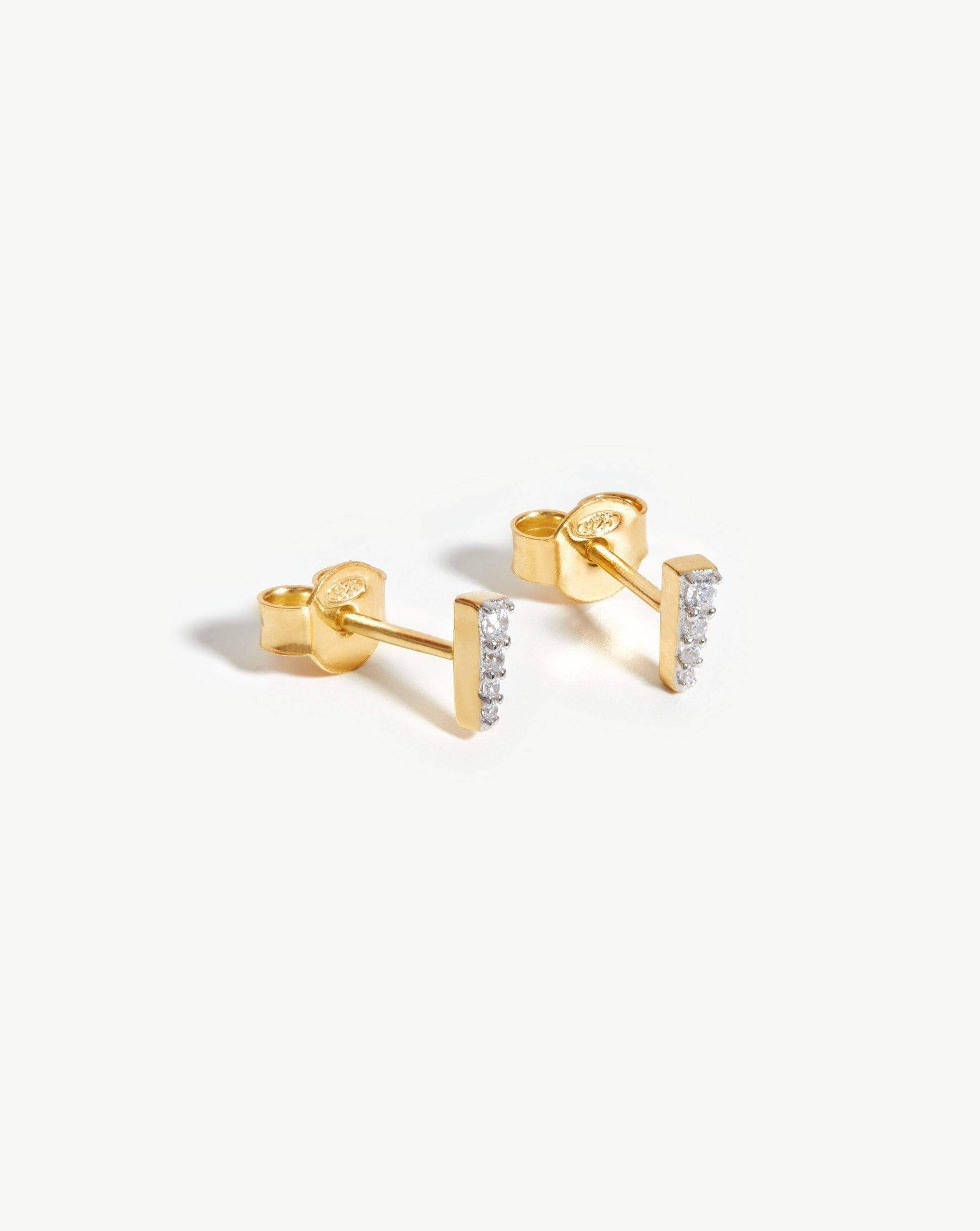 Celestial Pave Spike Stud Earrings | 18ct Gold Plated Vermeil/Cubic Zi | Missoma