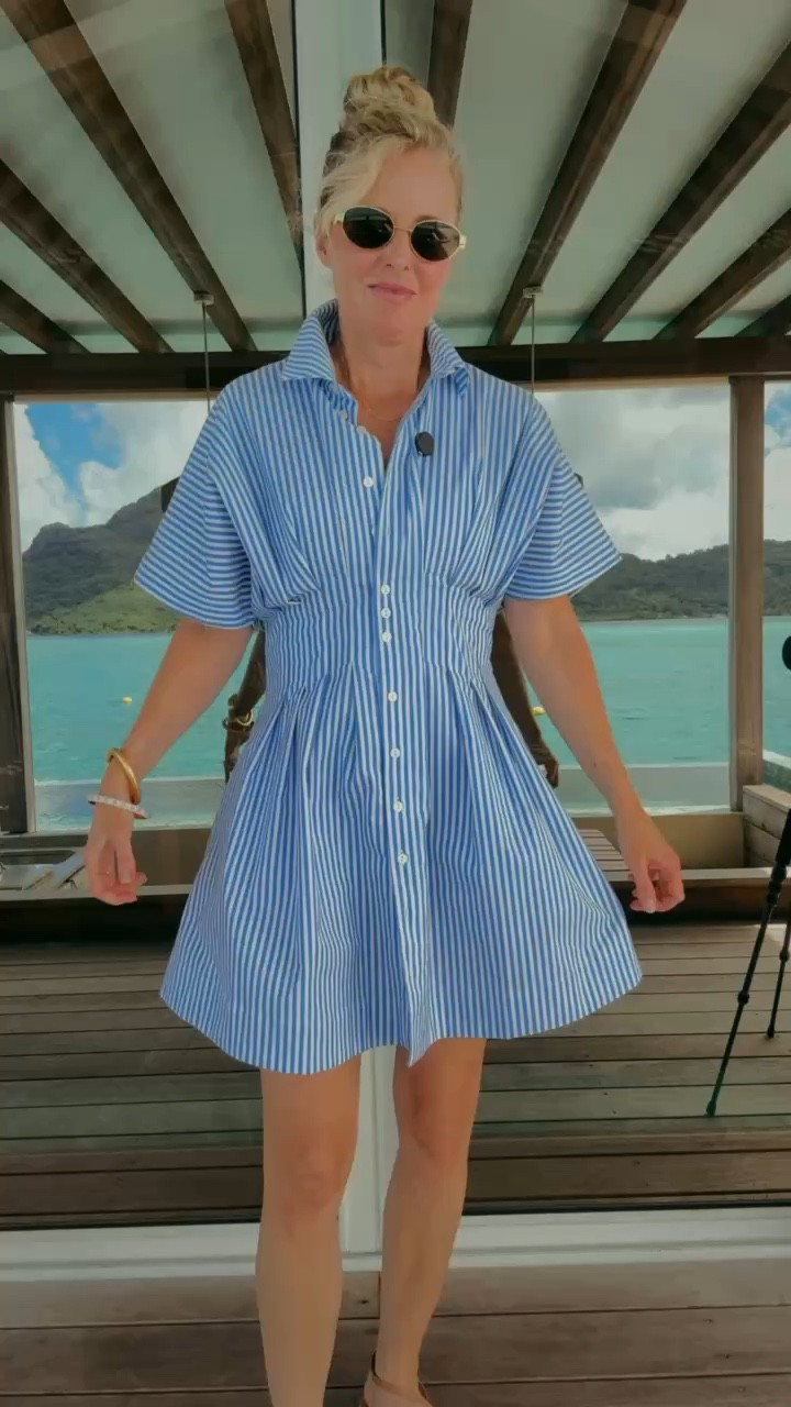 Your next favorite summer dress from @Anthropologie Iove this one so much, I bought this dress in three colors — black, white, and striped. It also comes in midi length. TTS

#LTKSeasonal #LTKTravel #LTKOver40