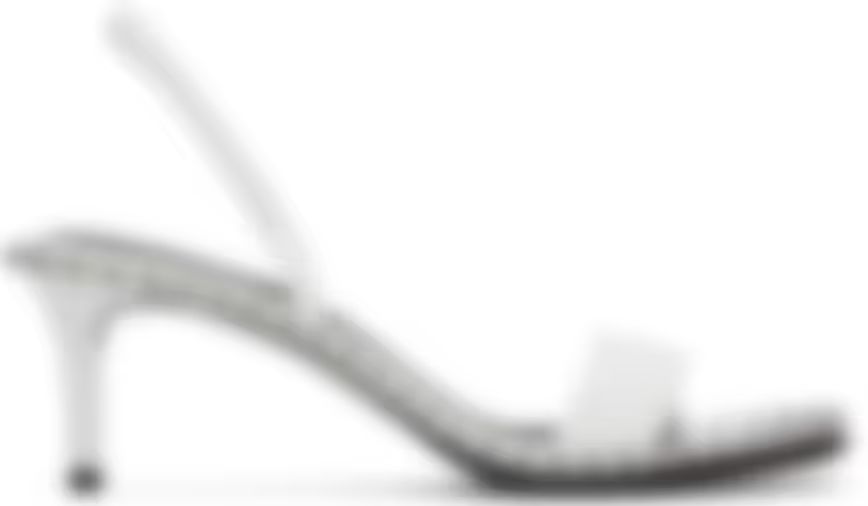 White Patent Nova Low Heeled Sandals | SSENSE