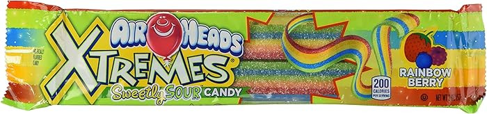 Airheads Extremes Sour Candy, Rainbow Berry, 2 Ounce (Pack of 4 Individual Packages) | Amazon (US)