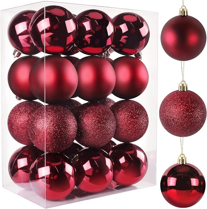 TranquilBliss Christmas Ball Ornaments 24pcs 2.5-Inch Tree Decorations - Ideal for Xmas Tree, Hol... | Amazon (US)