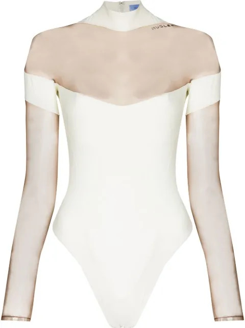 Mugler Body à Plaque Logo - Farfetch | Farfetch Global