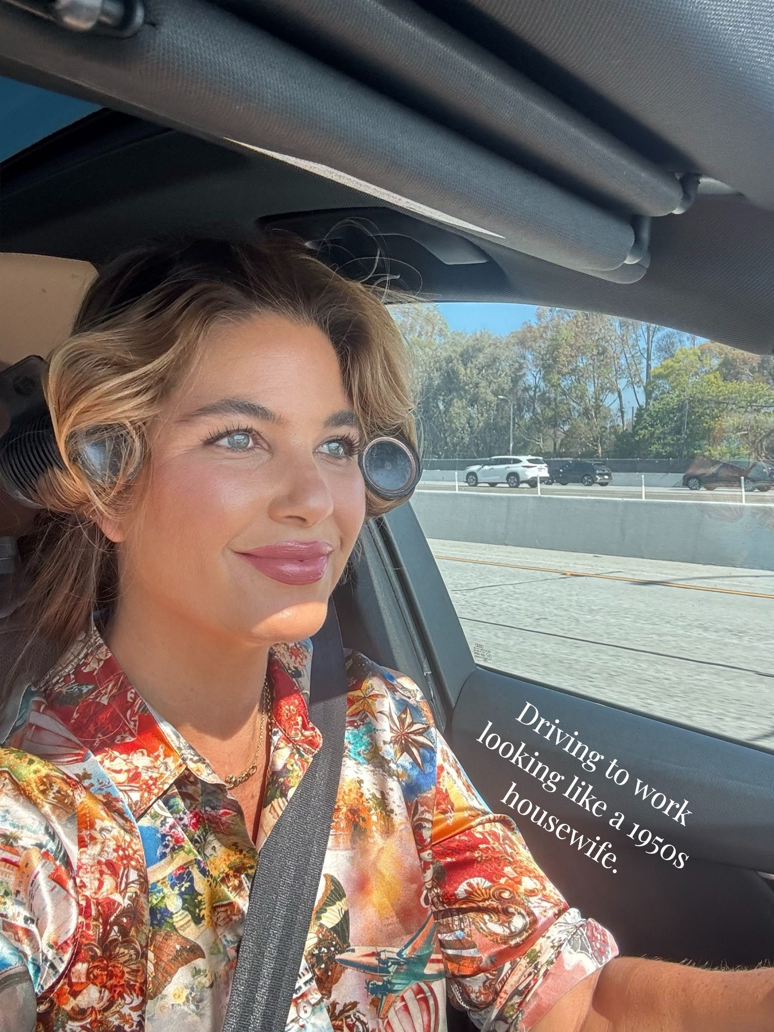 I use these hot rollers every single day…such a time saver! 
Blouse size medium. 
Lip: Armani 503
