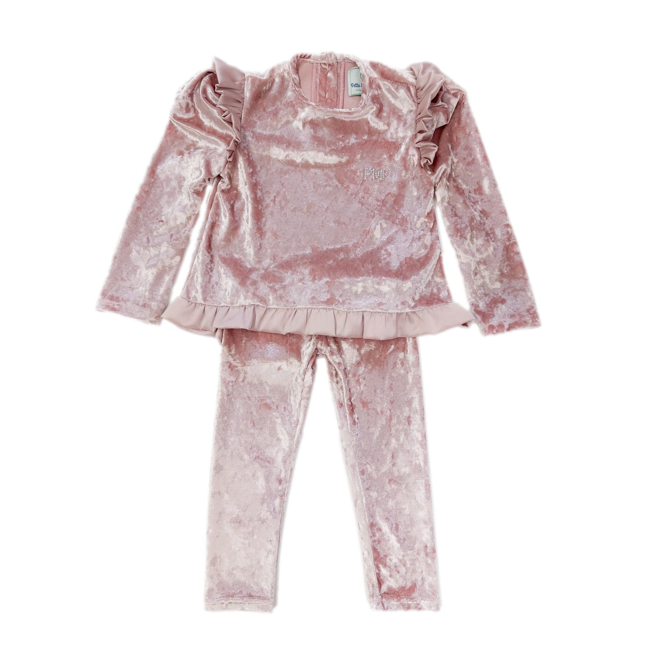 Pink Velour Lounge Set | petite maison kids