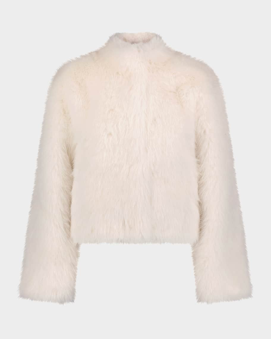 Lyla Grant Fur-Free Short Faux Fox Coat | Neiman Marcus