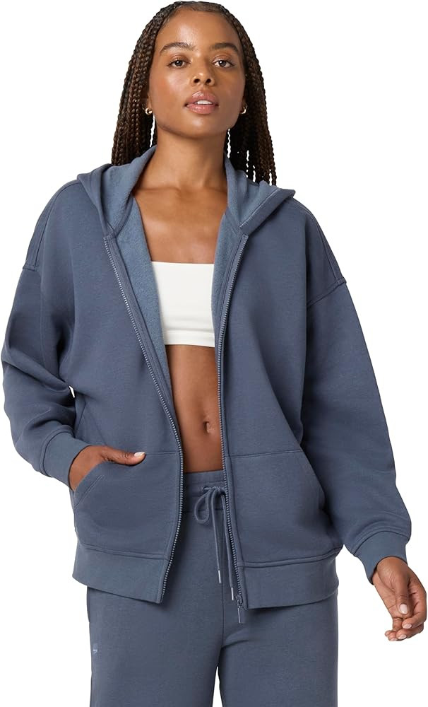 florence by mills womens Cozy Crush Oversized Zip Hoodie | Amazon (US)