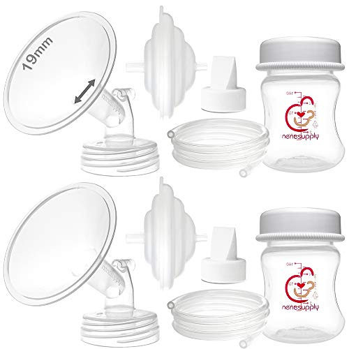 Nenesupply Pump Parts Compatible with Spectra S2 S1 9 Plus Breast Pump to Replace Spectra Pump Parts S2 Accessories Flange 19mm Duckbill Valve Tubing Pumping Bottles Backflow Protector | Amazon (US)