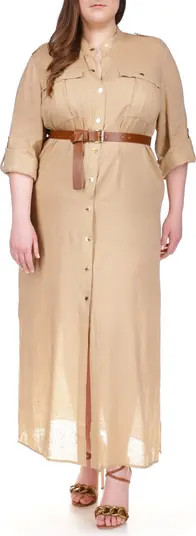 Long Sleeve Belted Shirtdress | Nordstrom