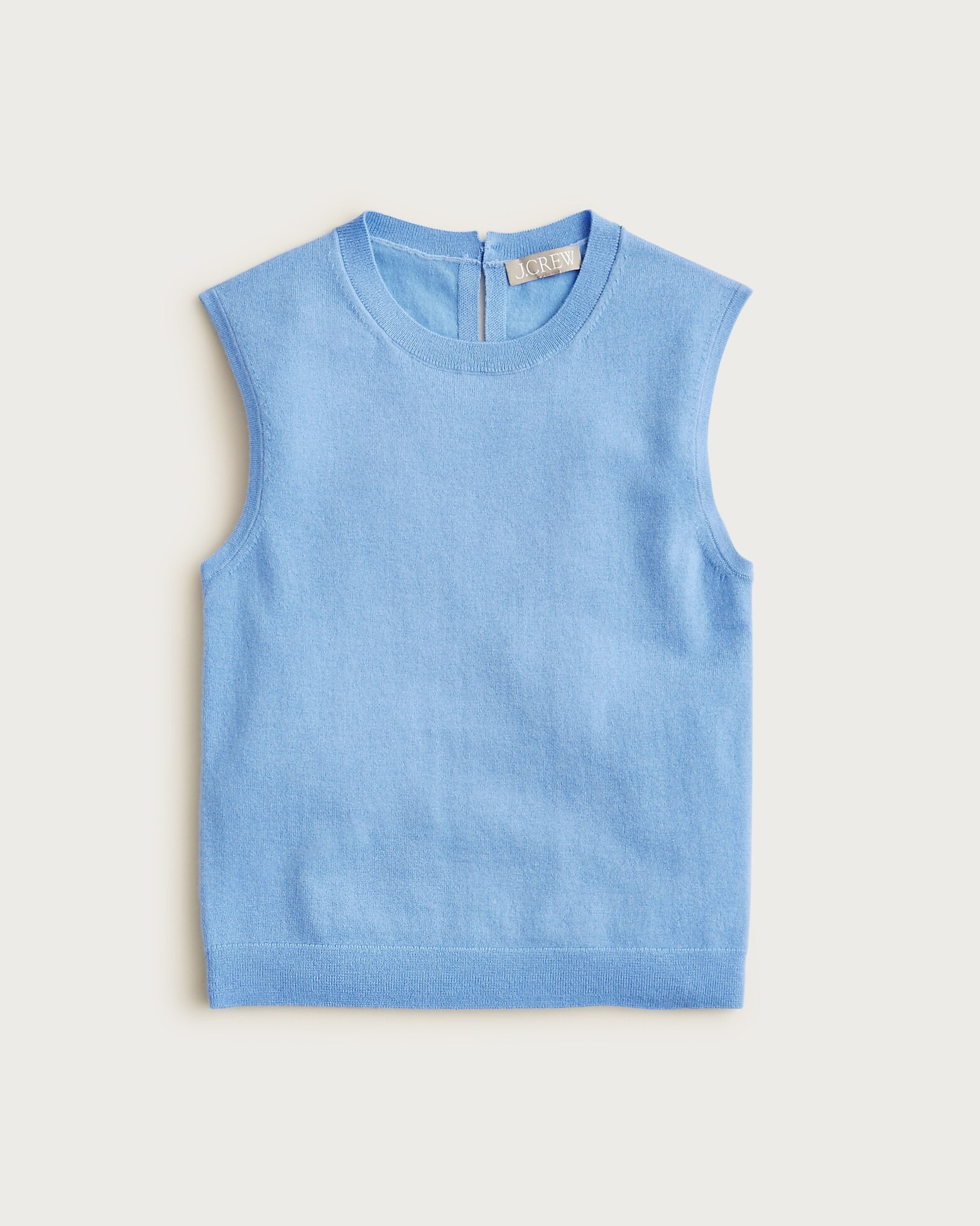 Featherweight cashmere-blend cropped sweater shell | J. Crew US