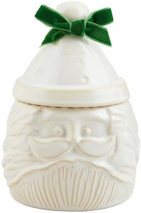 Mud Pie Small Christmas Canister, Santa, 6" x 4" dia | Amazon (US)