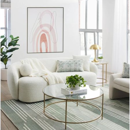 Walmart find Better Homes & Gardens Juliet Curved Sofa, Ivory

#LTKhome