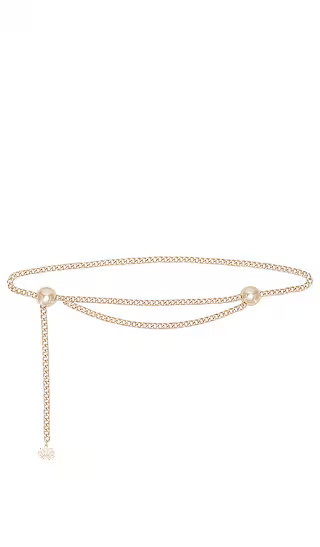 Logo Chain Belt in Gold | Revolve Clothing (Global)