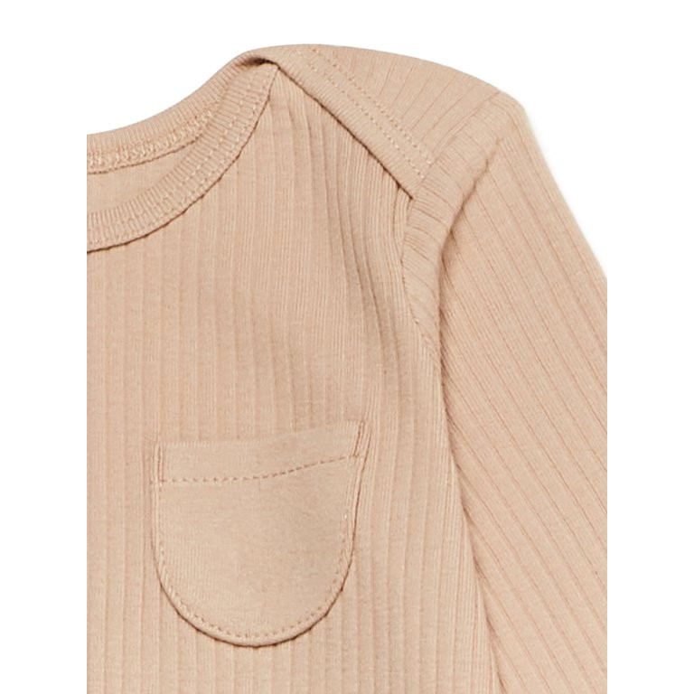 easy-peasy Baby Pocket Bodysuit with Long Sleeves, Sizes 0/3-24 Months | Walmart (US)