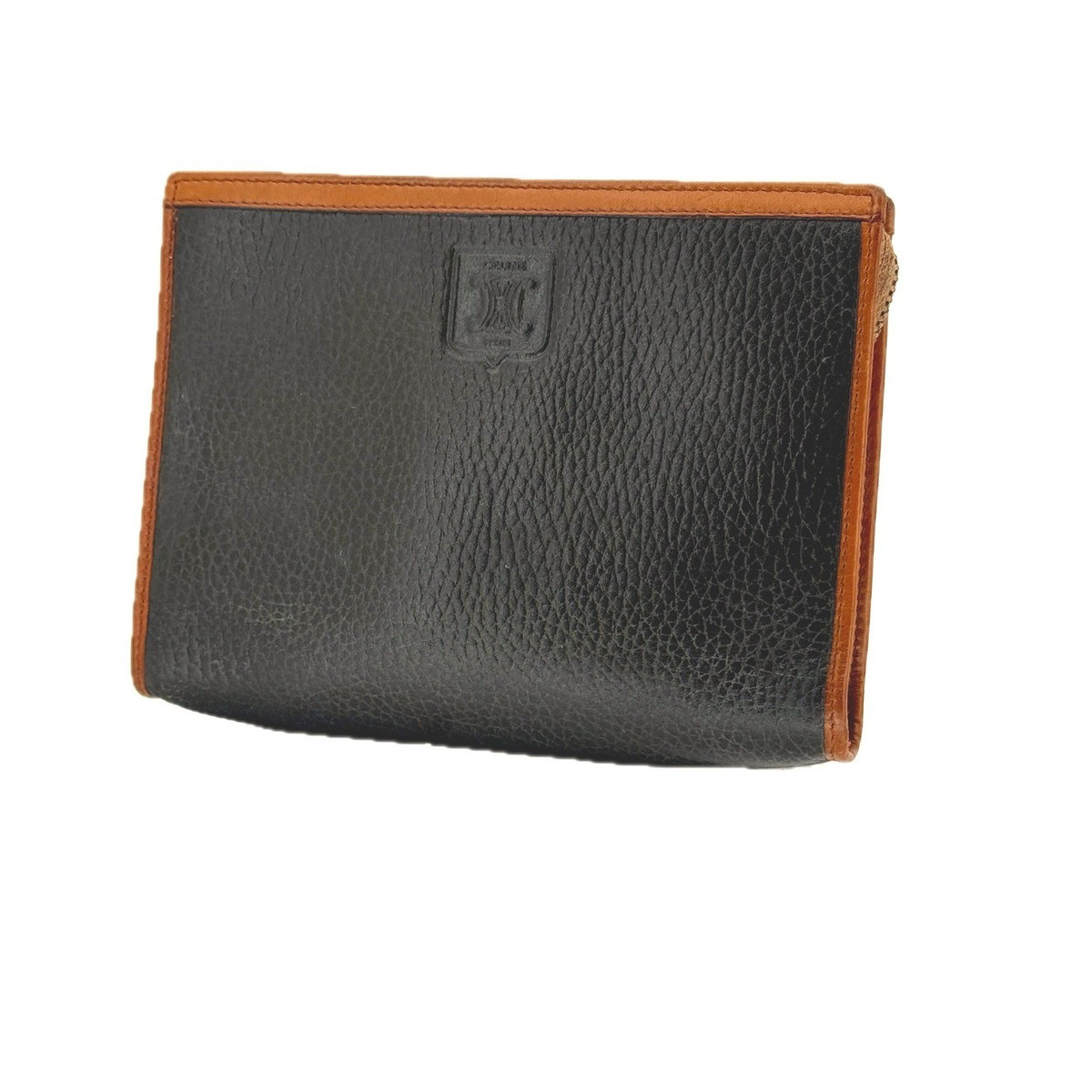 RARE Celine Vintage Green Pebbled Leather Macadam Triomphe Clutch Mini Pouch Bag | eBay US