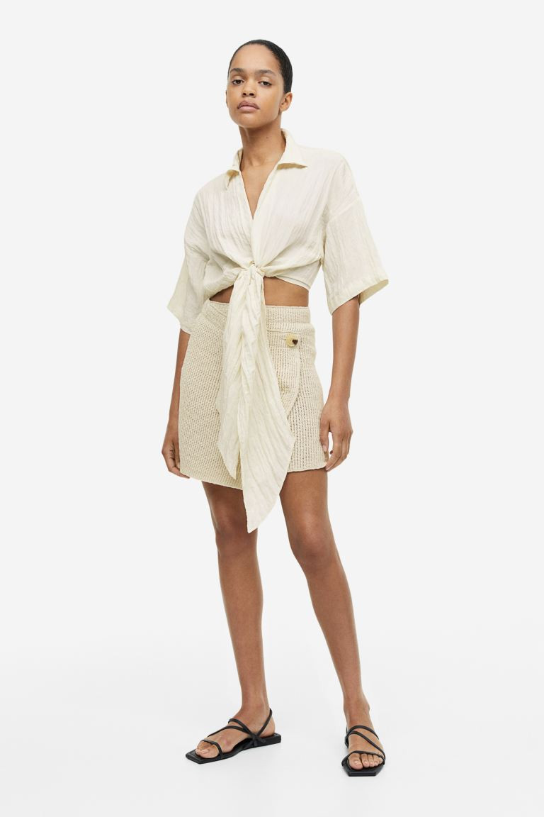 Blouse with Tie Detail | H&M (US + CA)