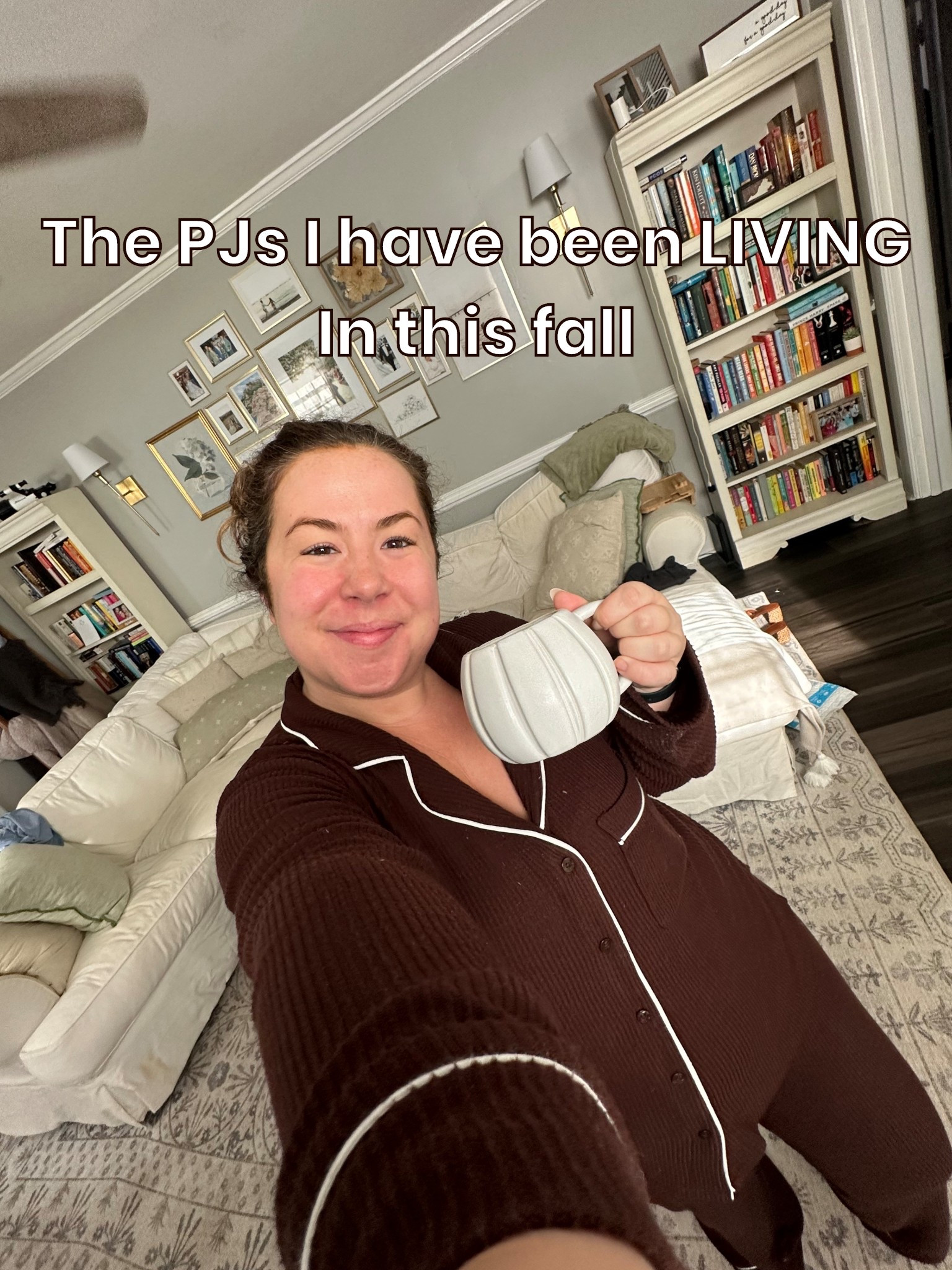 I have literally been LIVING in these pajamas and they’re FINALLY ONLINE 🤎 a gorgeous, trendy chocolate brown, SO SOFT, and the the white piping makes them feel luxe (without the luxe price tag). These are gonna sell out sooo fast I just know it ✨

I’m in a size medium! They’re very stretchy so you could size down. Length wise they’re a little long for us short girls, but not to where it’s unsafe to walk. Sizing down helped me with the length! 

#LTKSeasonal #LTKFindsUnder50 #LTKPetite
