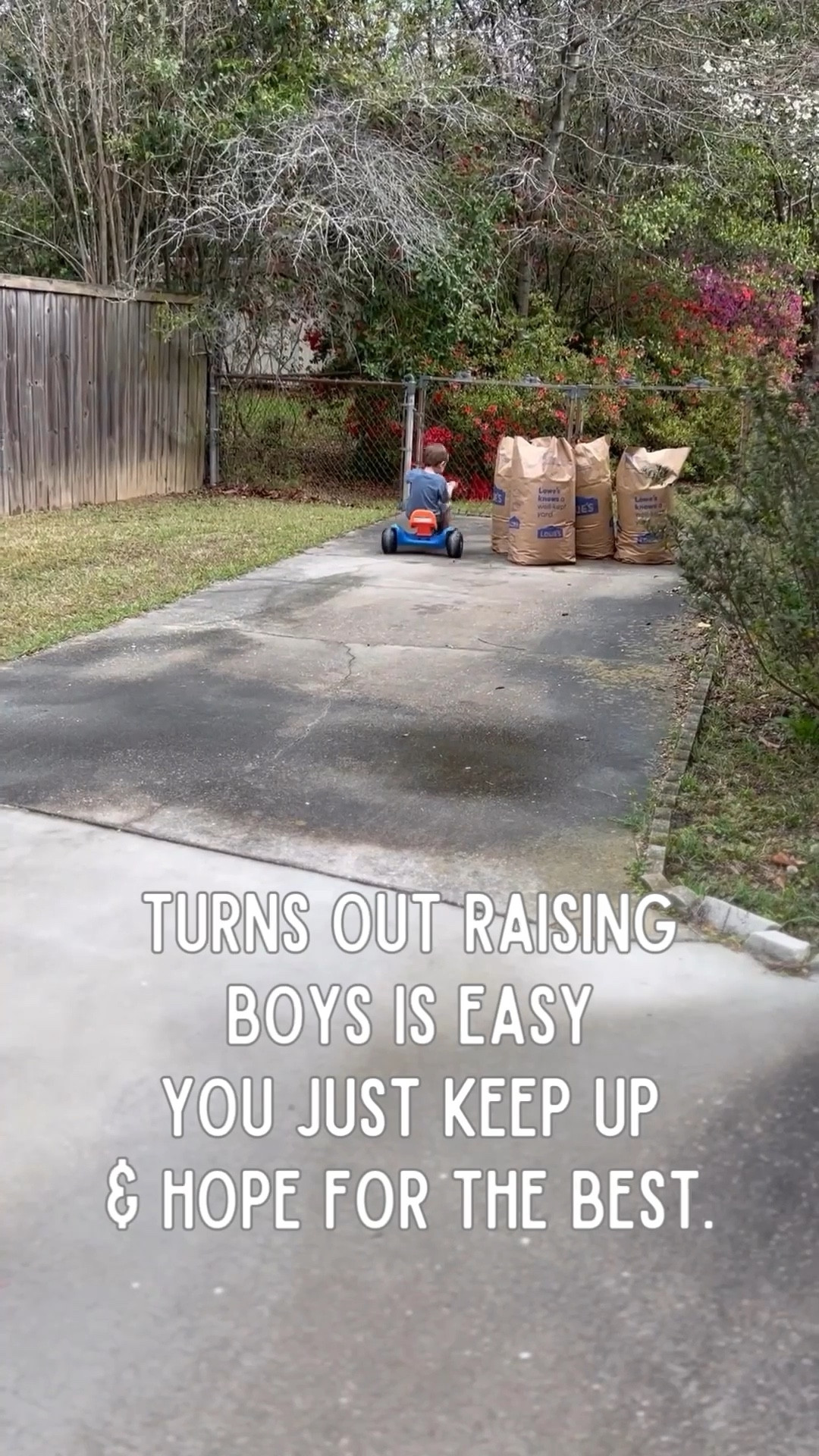 Turns out raising boys is mostly just keeping up with whatever adventure they’re on that day. 🚲

One minute it’s a tiny bike ride down the street… the next it’s dirt, snacks, and another lap around the neighborhood. I’m just over here trying to keep up with the energy. 🫶

Boy mom life is basically cardio.


#boymomlife #momlifeunfiltered #toddlerboy #raisingboys #momreels 

#LTKmomlife #LTKdayinmylife #LTKmorningroutine