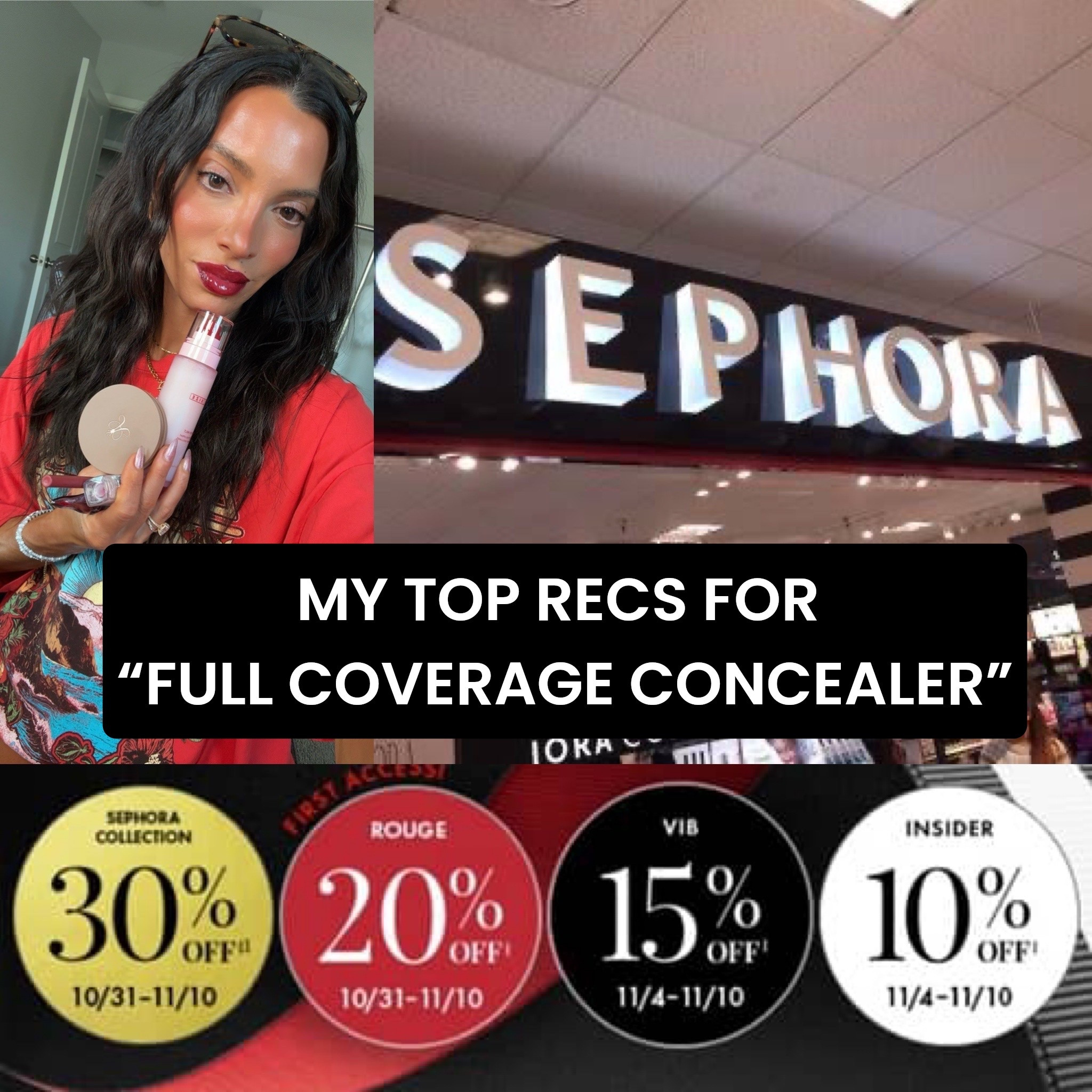 These picks legit add medium to full coverage. The best bang for your buck is to apply without blending, let dry down for an min before blending out… FULL COVERAGE. NARS is great for acne & touch ups bc it’s matte ( I don’t use this one under the eye). 

#LTKBeauty #LTKHoliday #LTKSaleAlert