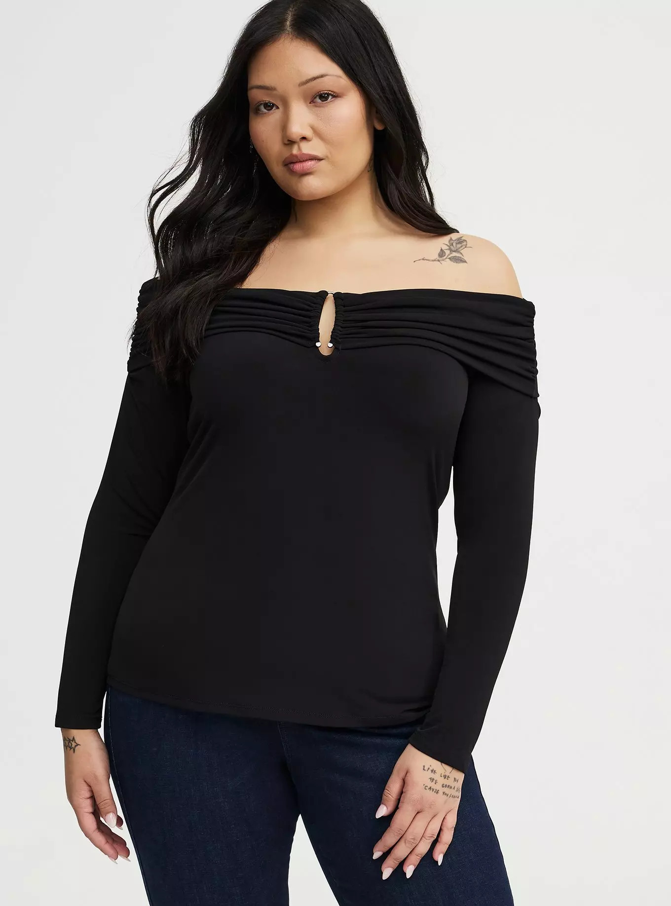 Off-Shoulder U-Ring Top | Torrid (US & Canada)