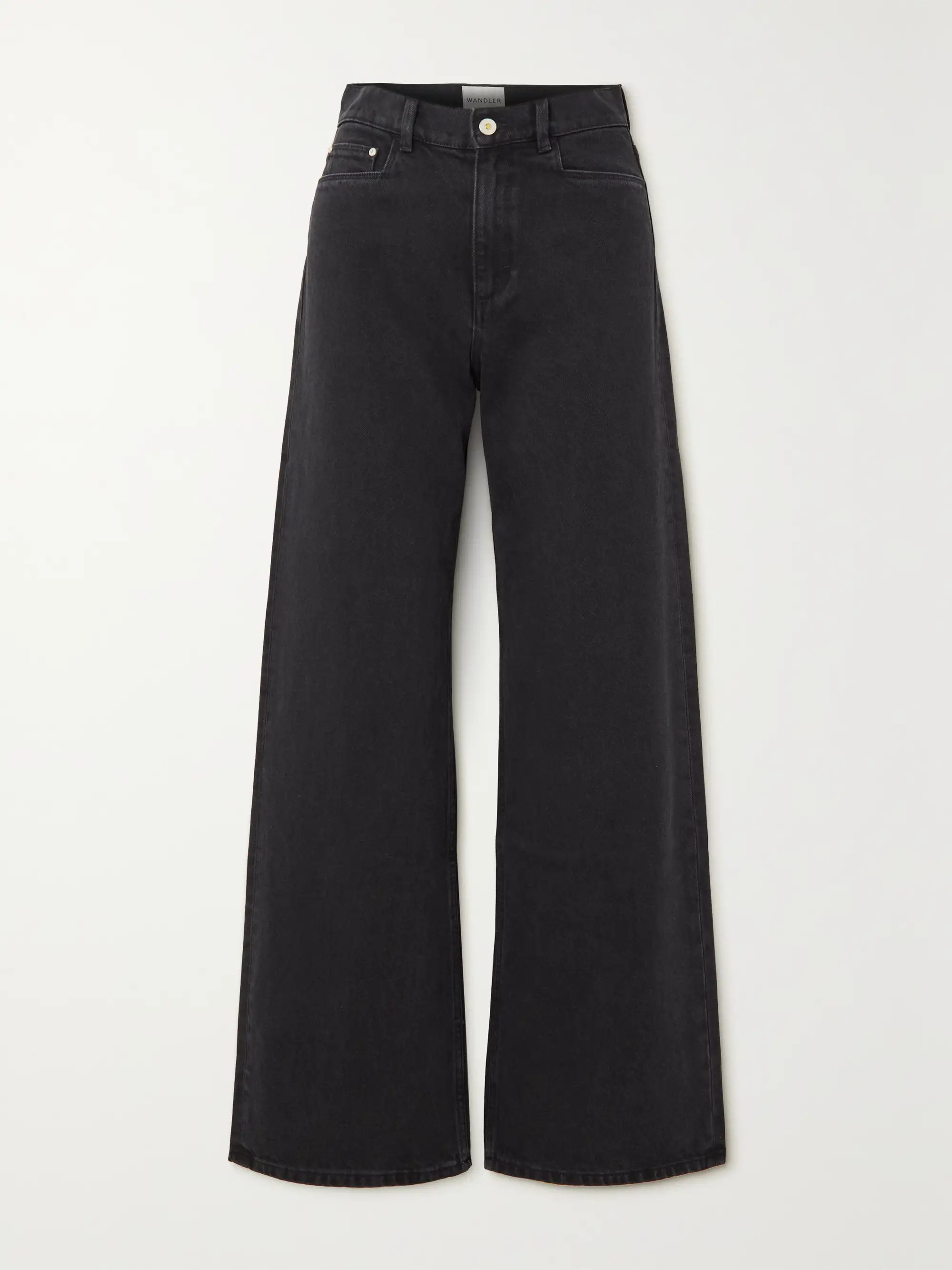 Black Magnolia high-rise wide-leg jeans | WANDLER | NET-A-PORTER | NET-A-PORTER (US)