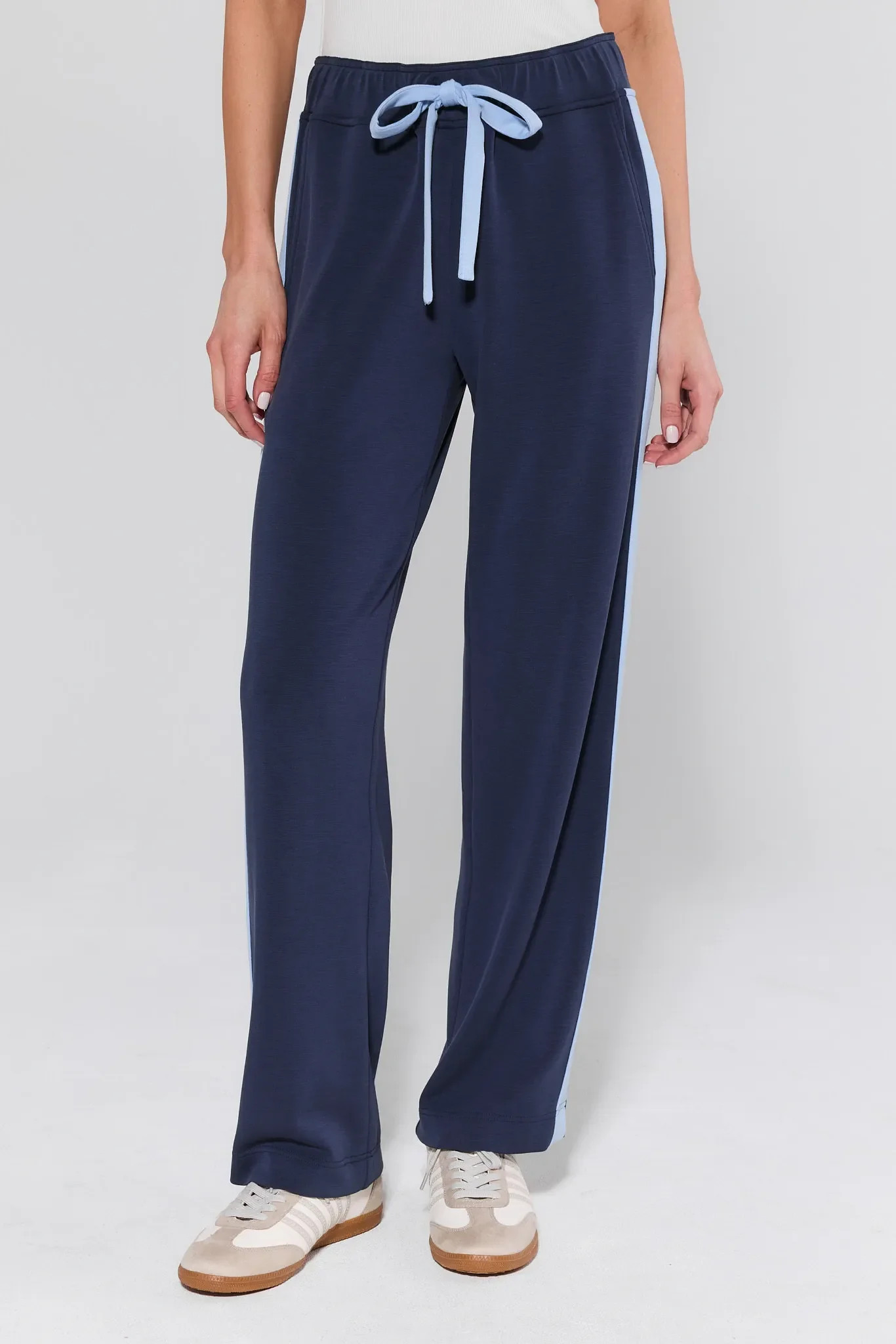 Katelyn Navy Stripe Lounge Pants | Avara