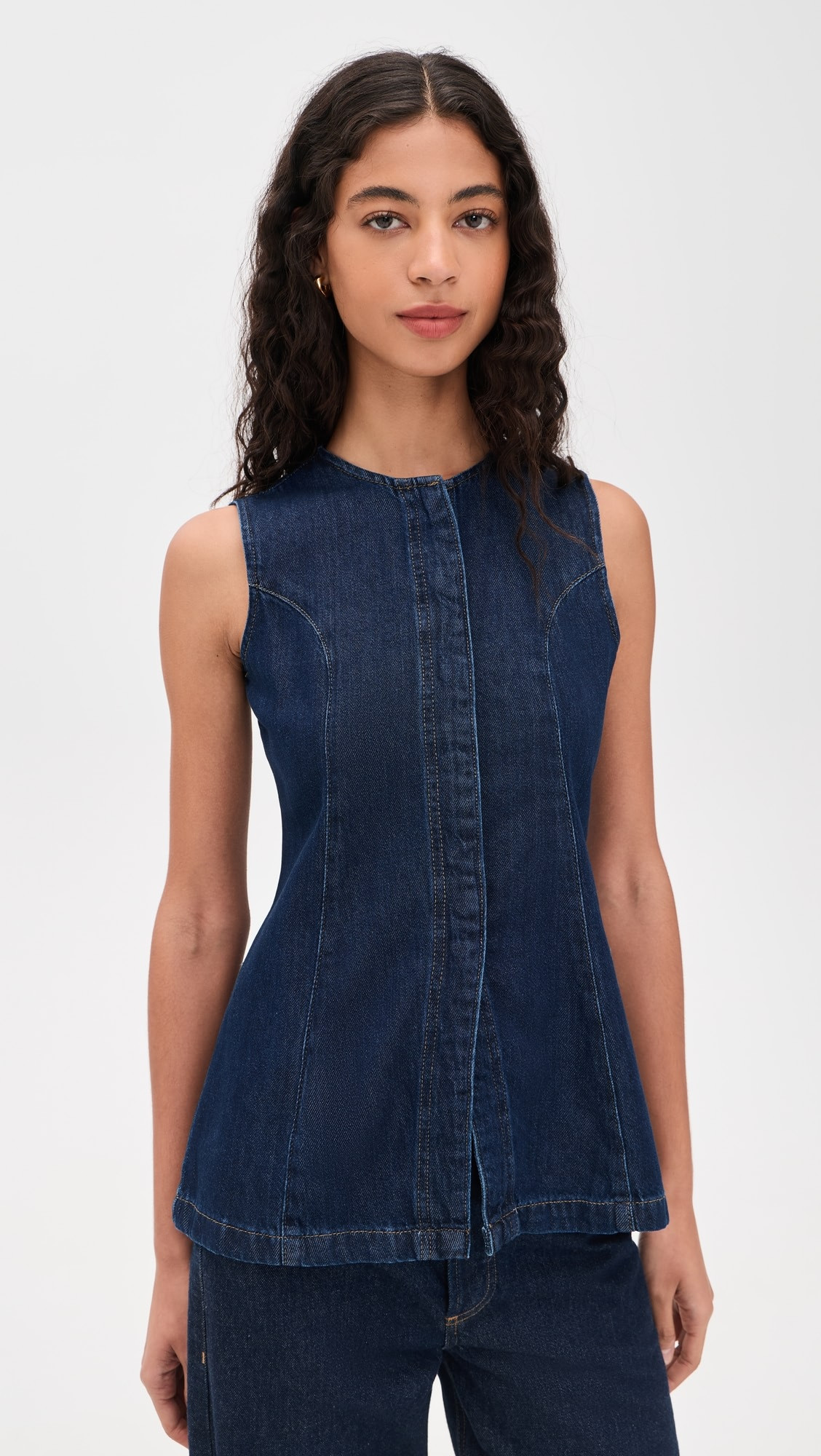 The Seamed Denim Tunic | Shopbop