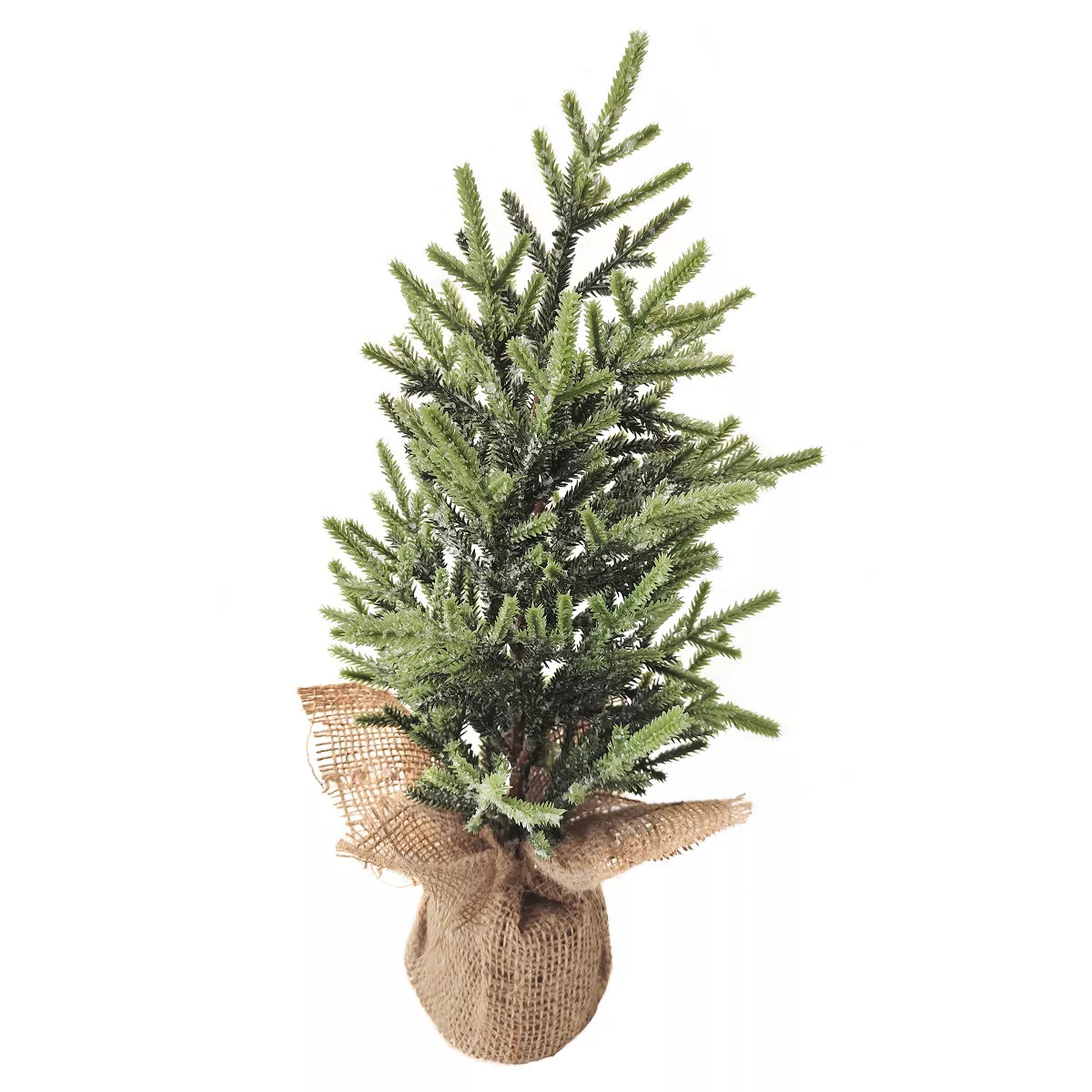 Northlight 1.4 FT Frosted Ice Pine Tree in Natural Jute Base Christmas Decoration | Target