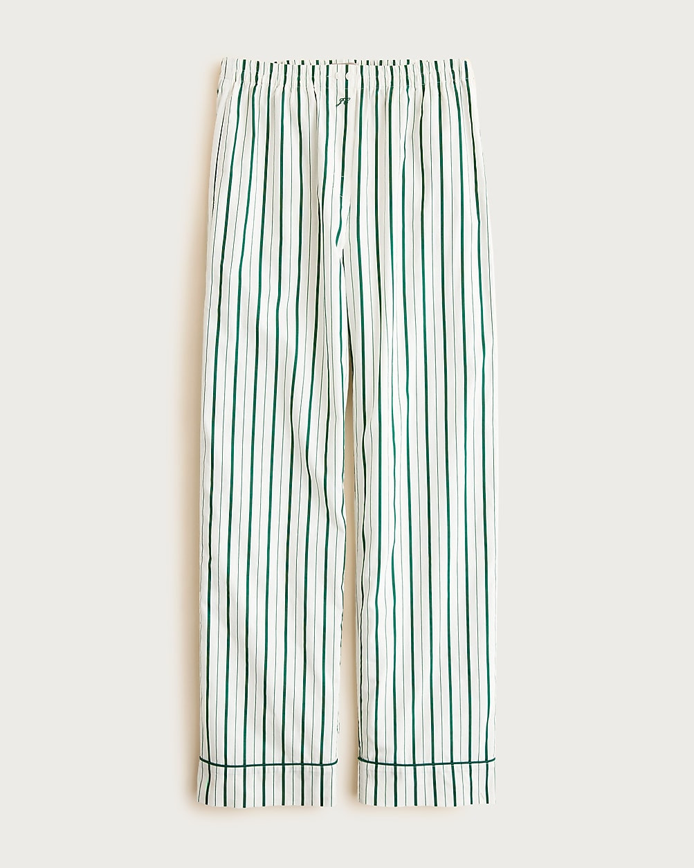 Cotton poplin pajama pant in peppermint stripe | J. Crew US