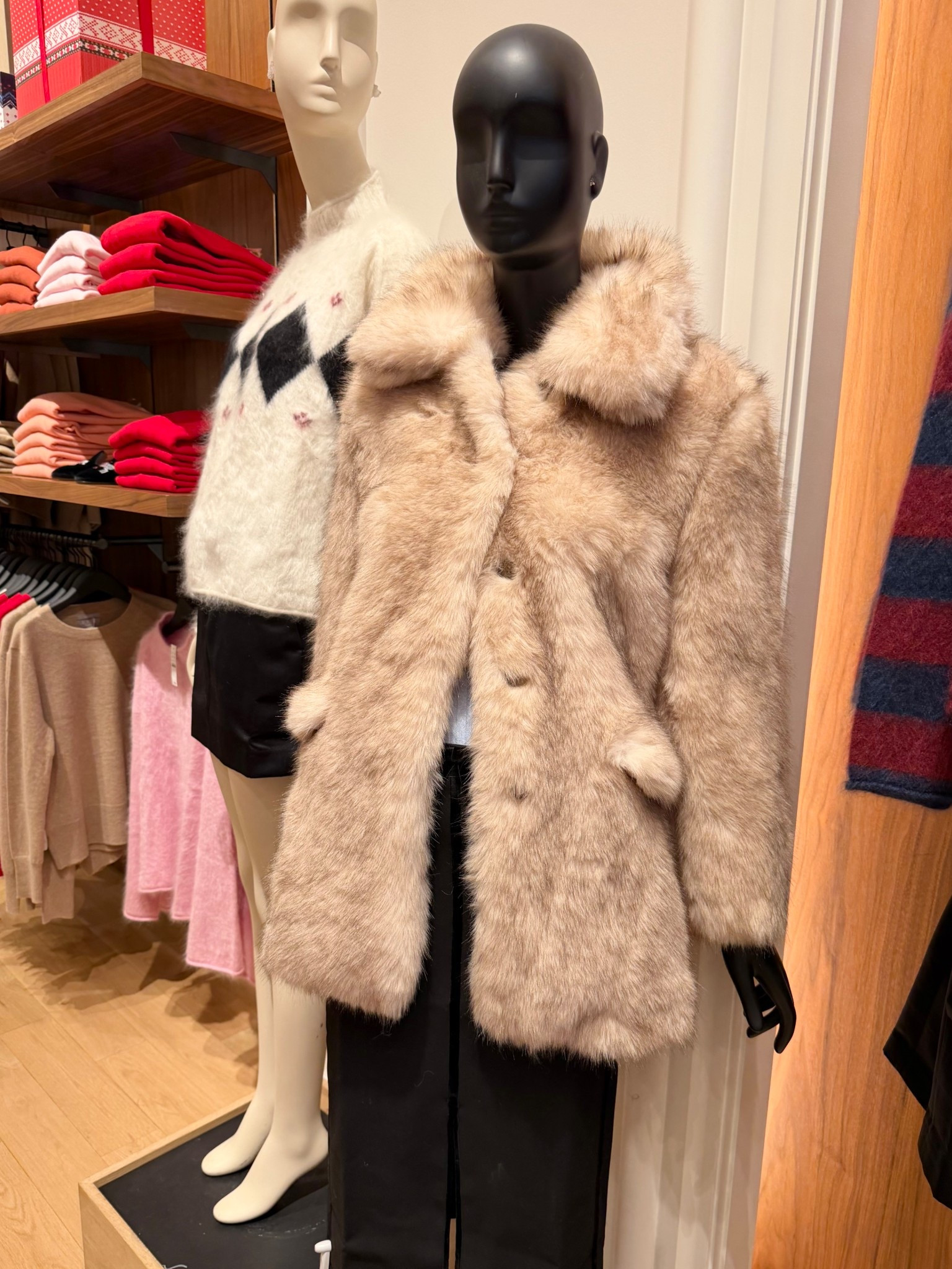 Jcrew fur coat on sale ✨ 