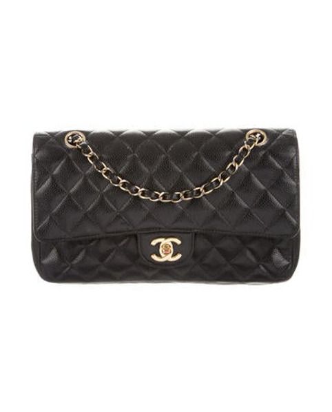 Chanel Medium Classic Double Flap Bag Black | The RealReal