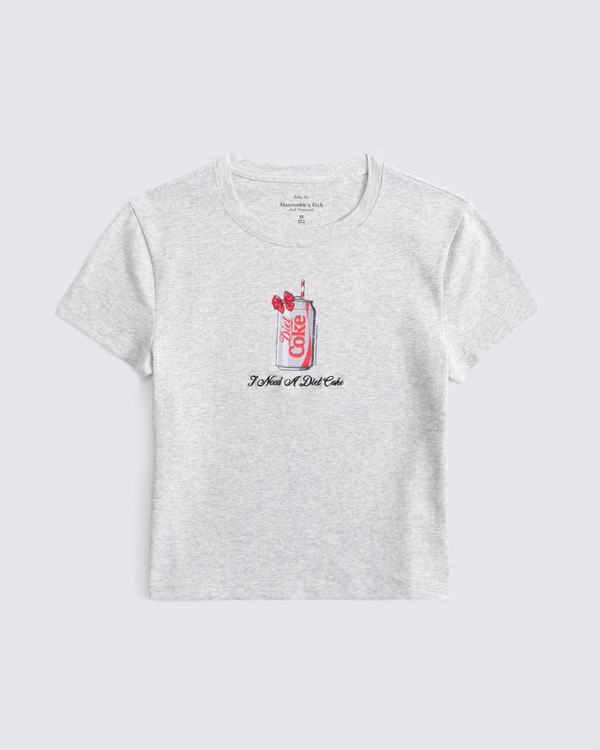 Diet Coke Graphic Baby Tee | Abercrombie & Fitch (US)