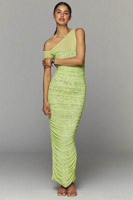 AFRM Off-The-Shoulder Ruched Maxi Dress | Anthropologie (US)