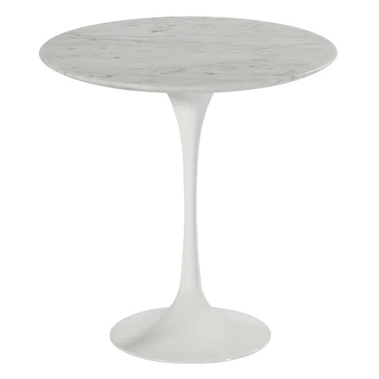 Carrara Marble Tulip Side Table (Marble) | Bed Bath & Beyond