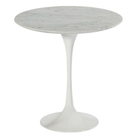 Carrara Marble Tulip Side Table (Marble) | Bed Bath & Beyond