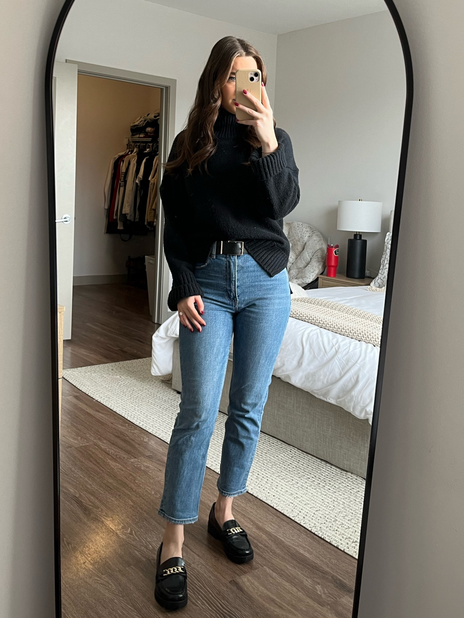 Easy but comfortable workwear fit. My sweater is on clearance! I love it so much I have it in multiple colors 🖤

#LTKsalealert #LTKworkwear #LTKshoecrush