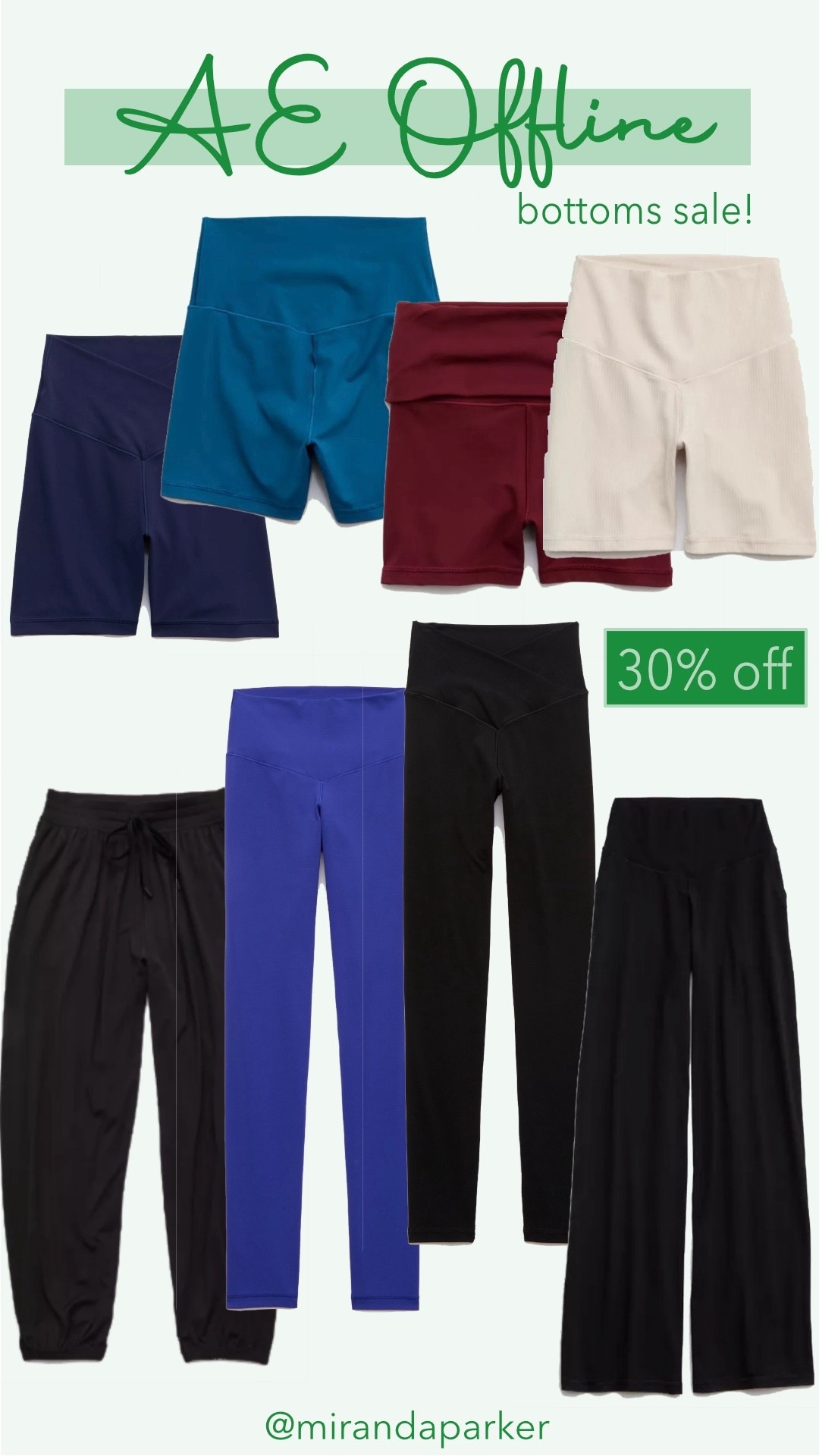 Offline by AE has bottoms on sale for 30% off!

#LTKActive #LTKSaleAlert #LTKxAerie