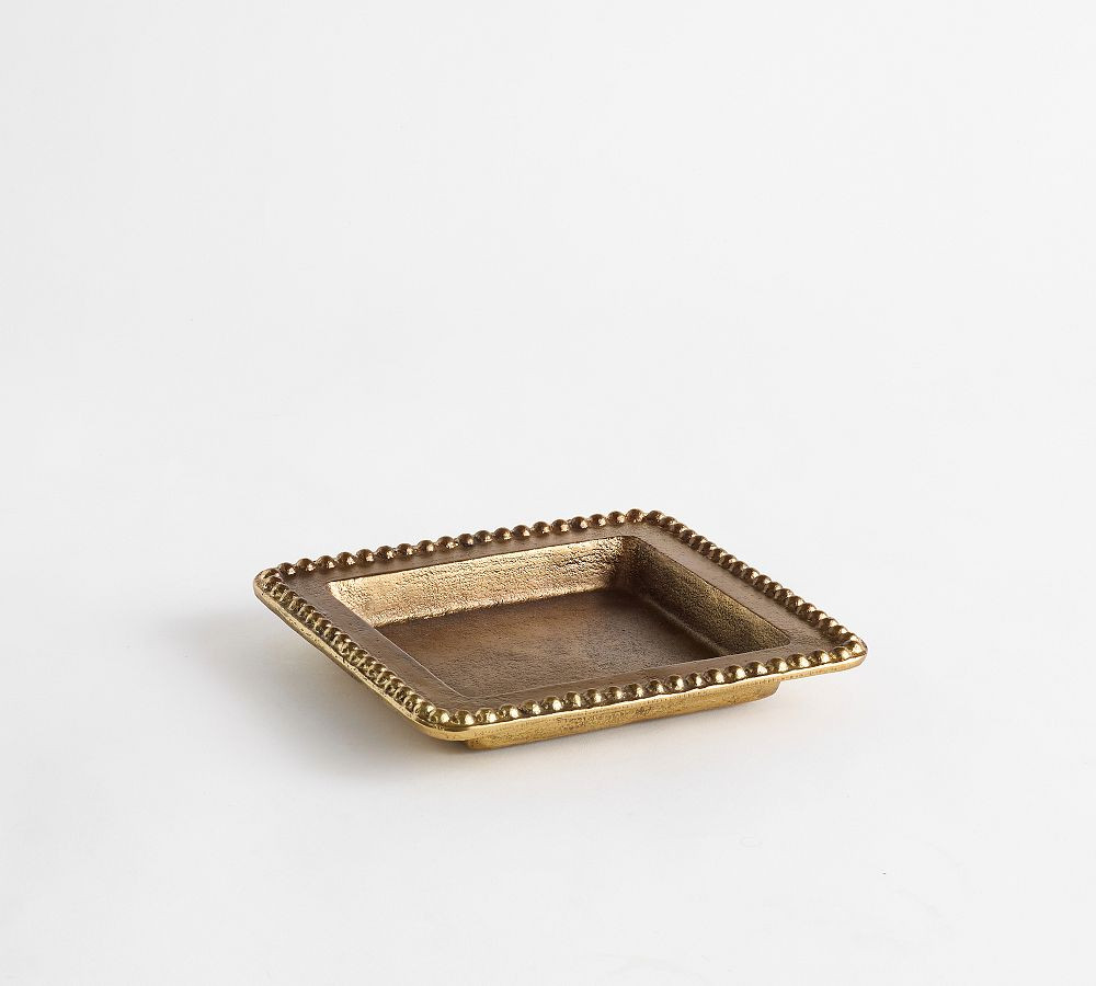Beaded Brass Tray | Pottery Barn (US)