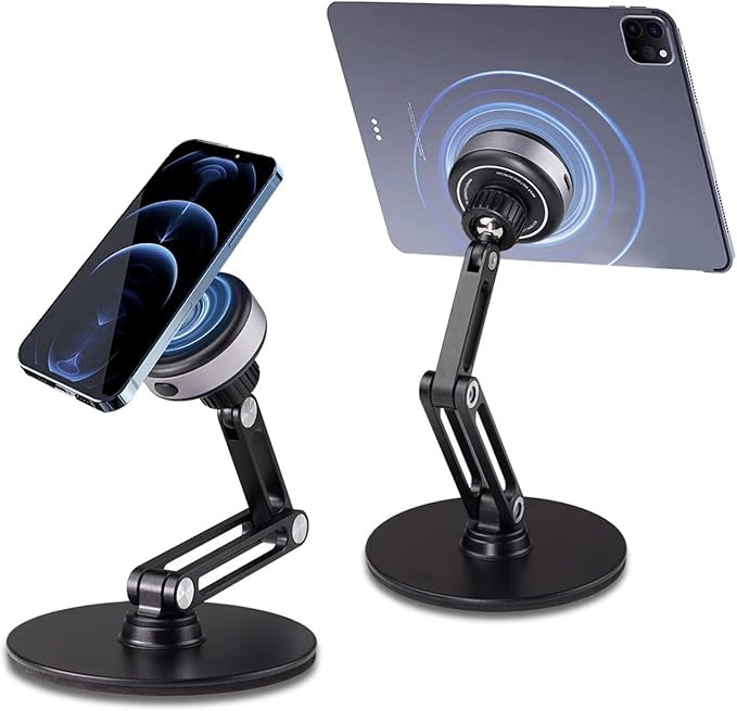 Yoholda Automatic Electric Suction Desktop Phone Holder, Vacuum Adsorption Cell Phone Mount, Fold... | Amazon (US)