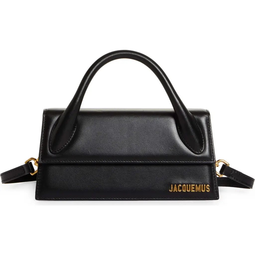 Jacquemus Le Chiquito Long Leather Top Handle Bag in Black at Nordstrom | Nordstrom