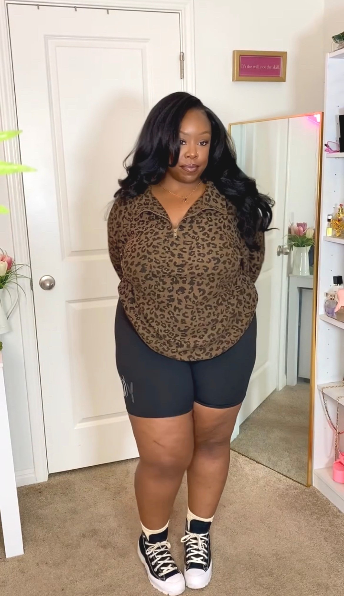 Cheetah print zip up size XL

#LTKMidsize #LTKfitnessgoals #LTKPlusSize