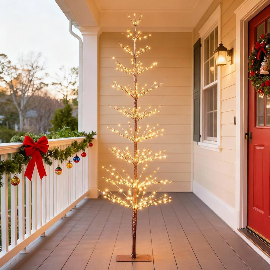 LIGHTSHARE 6FT 325L Lighted Starlit Tree, Warm White, for Home, Festival, Party, and Christmas De... | Amazon (US)
