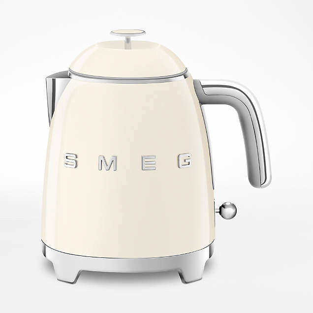 Smeg Cream Retro Electric Tea Kettle + Reviews | Crate & Barrel | Crate & Barrel
